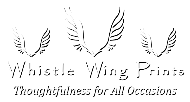 Whistle Wing prints logo