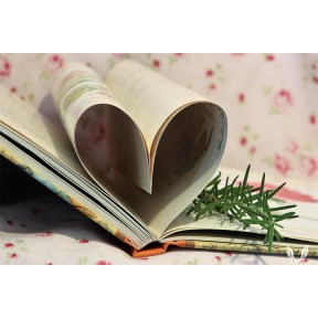 Book Heart Rosemary
